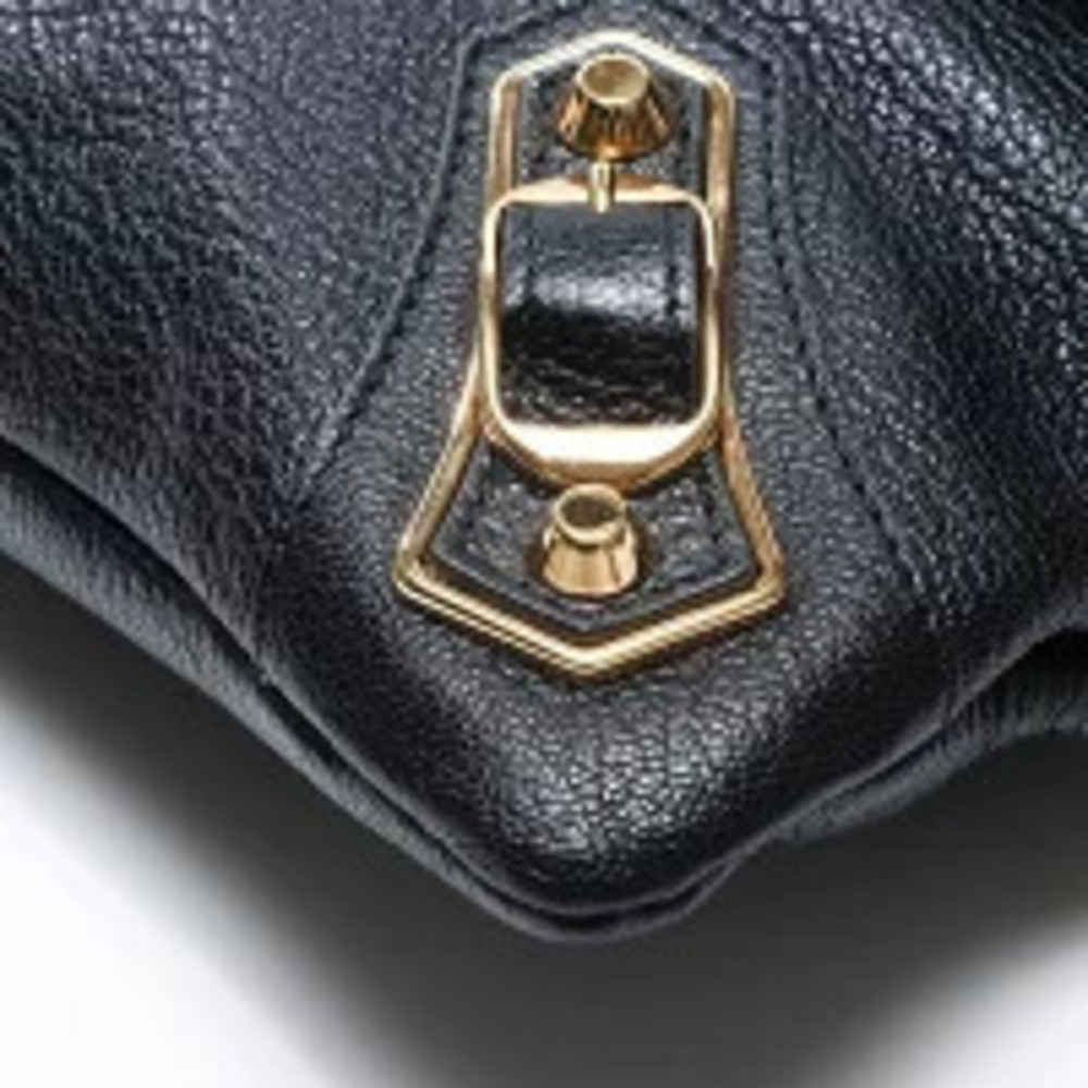 Balenciaga Envelope Leather Shoulder Bag Black - Picture 7 of 13
